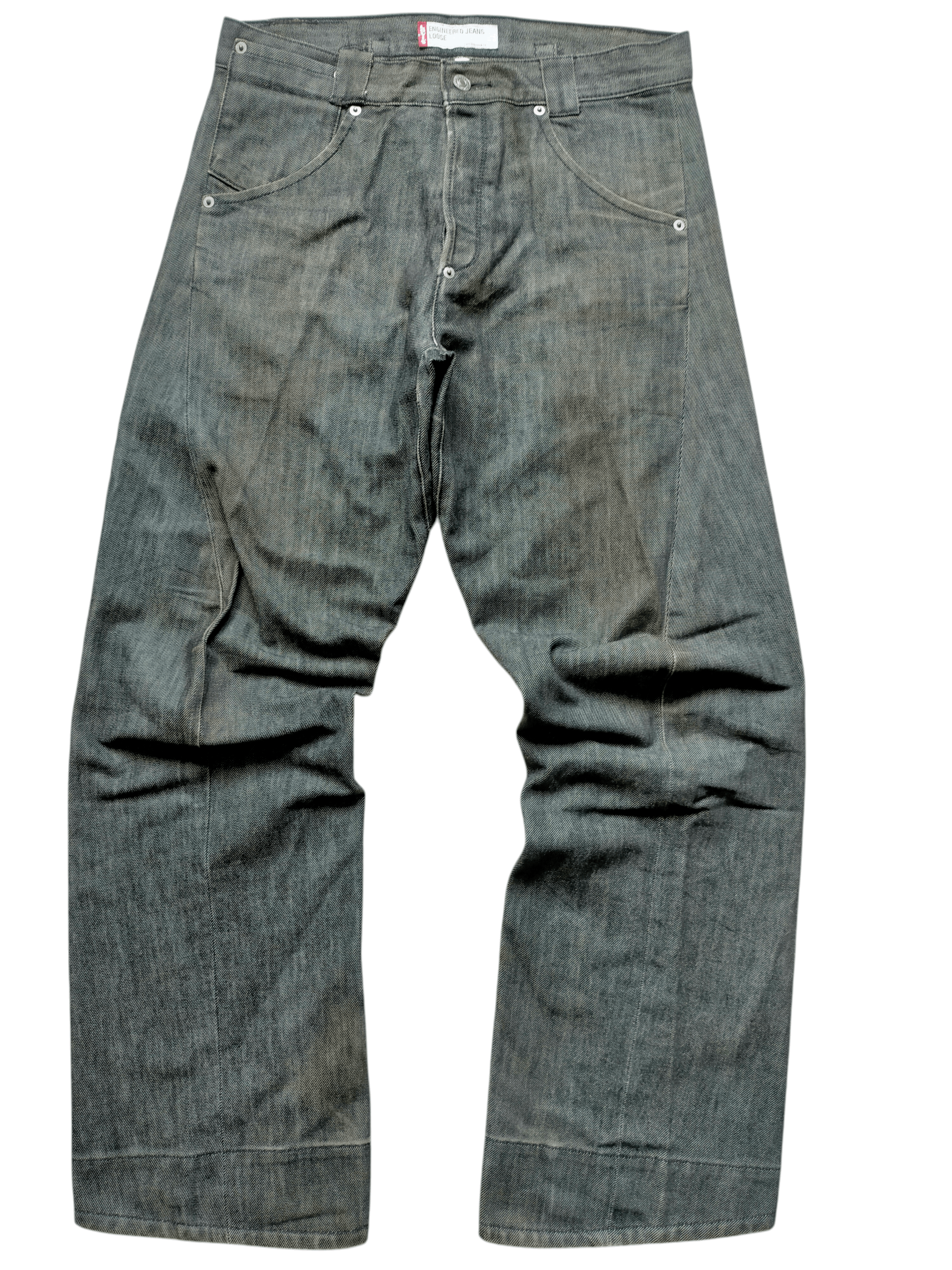 Levi's Vintage 1992 Levis Engineered Jeans Black Rusty Denim pants Size US 30 / EU 46 - 2 Thumbnail