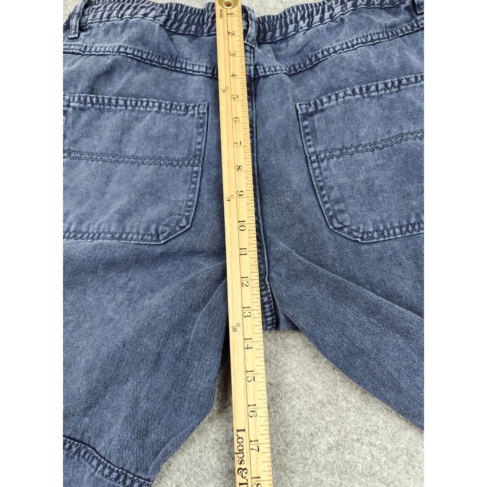 Vintage VINTAGE We The Free Jeans Womens Large Blue Medium Wash High Rise Cargo Jogger Denim Size 36" / US 14 / IT 50 - 7 Thumbnail