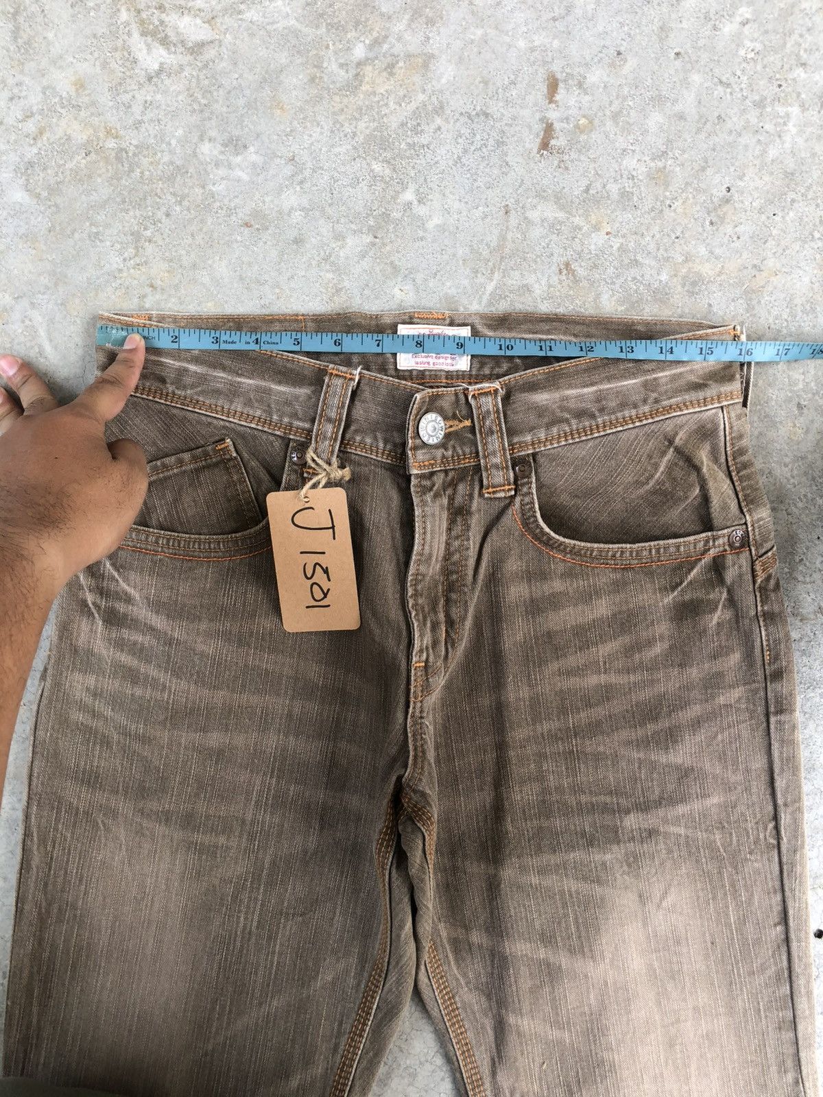 If Six Was Nine Japanese Edwin Exclusive Flared Jeans Bootcut Distressed Size US 31 - 22 Thumbnail