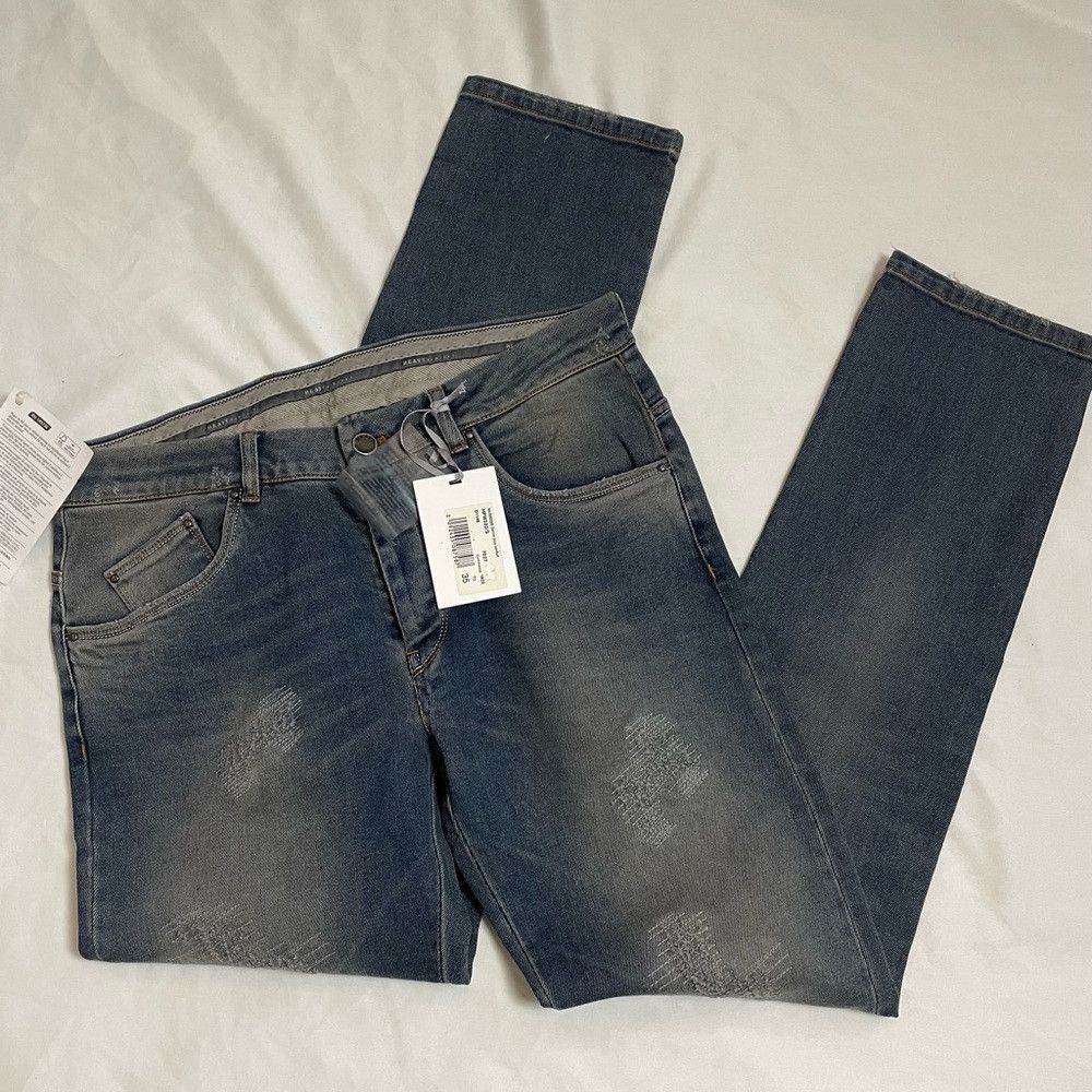 Other NWT New Heavy Project Jeans Denim Blue Size 35 Size US 35 - 1 Thumbnail