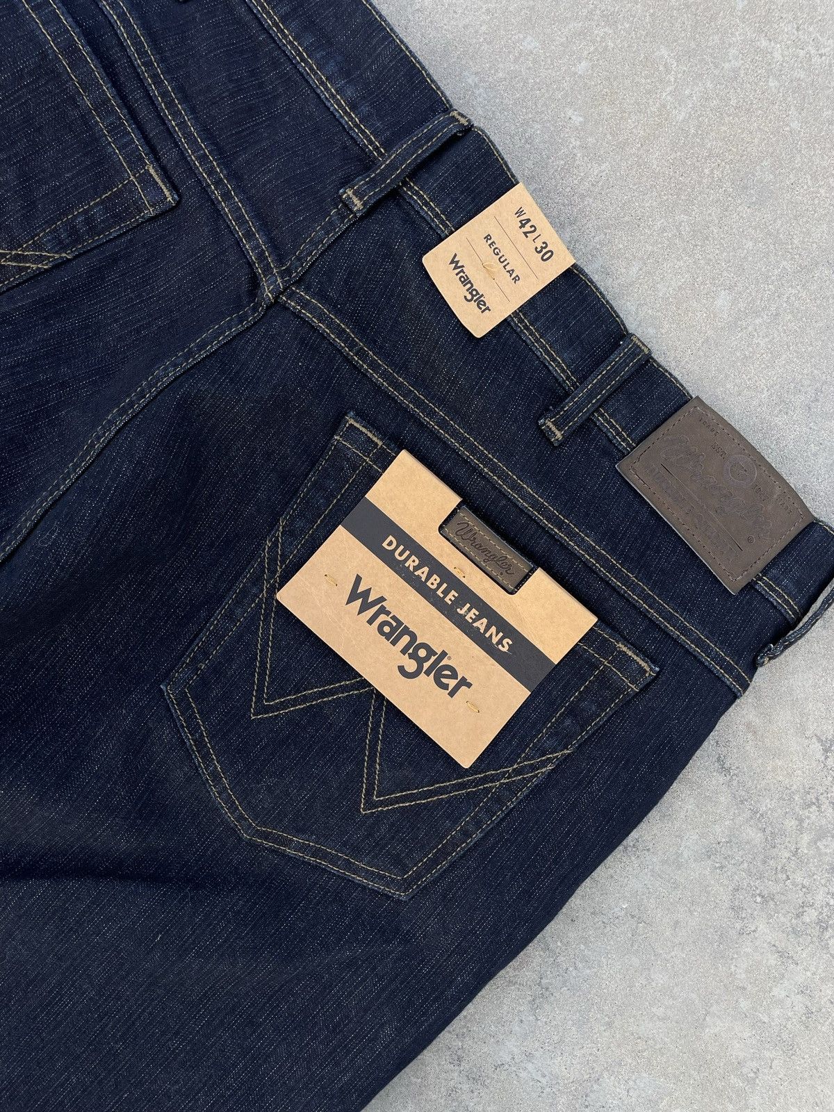 Vintage Wrangler Jeans Wash Durable Y2k Baggy Denim Jeans Size US 38 / EU 54 - 7 Thumbnail