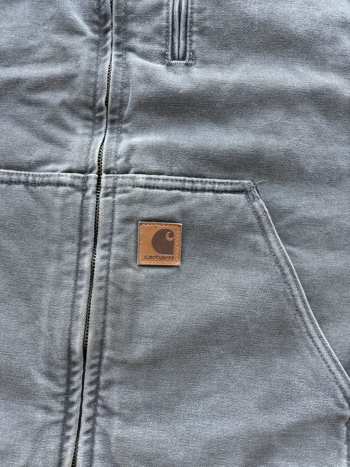 Carhartt Vintage Y2K Carhartt Vest Sherpa Lined Canvas Size US XL / EU 56 / 4 - 2 Thumbnail