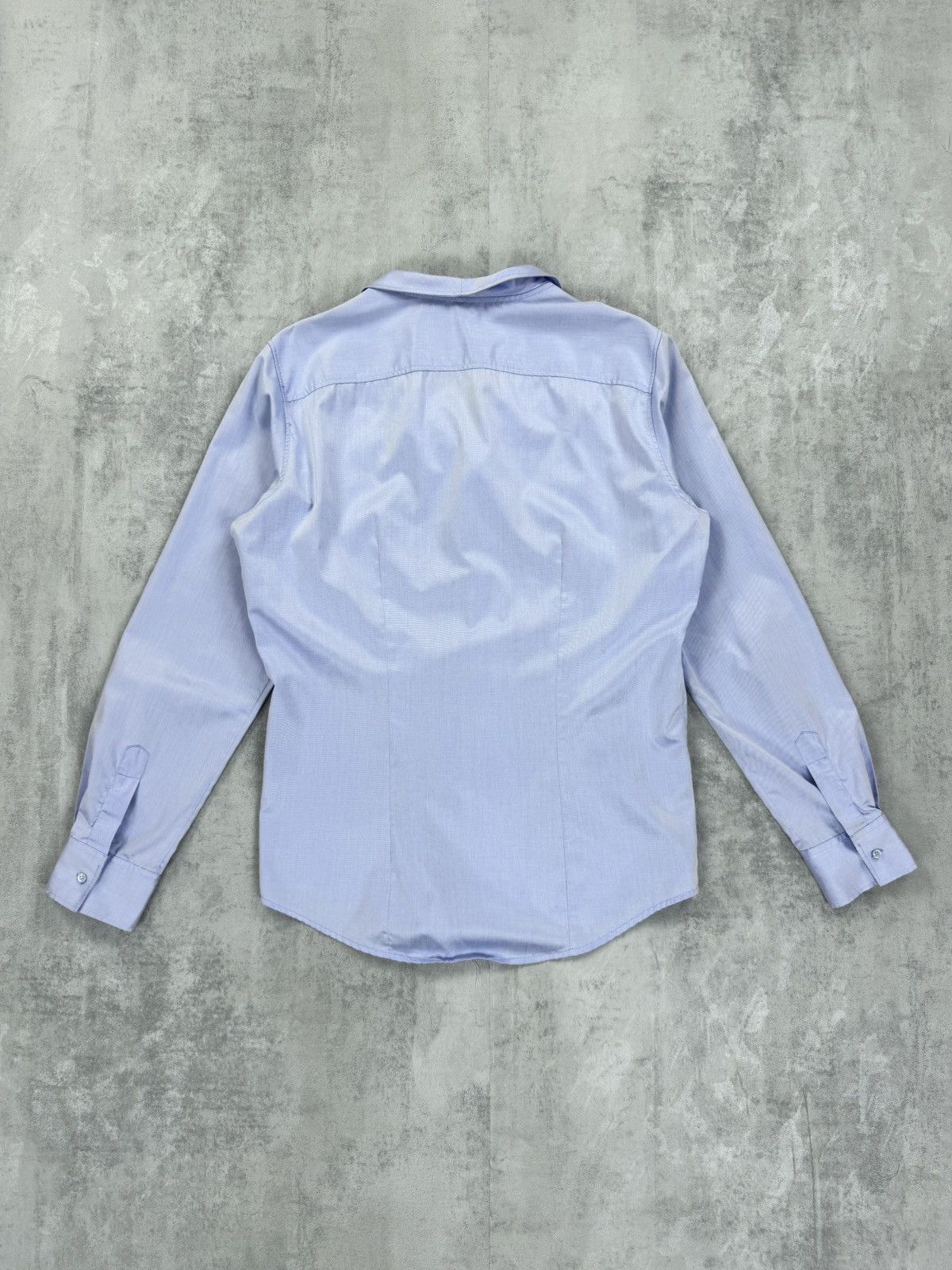 Other NARA CAMICIE Naracanicie White Blue Long Sleeve SLIm FIT Size US XL / EU 56 / 4 - 4 Thumbnail