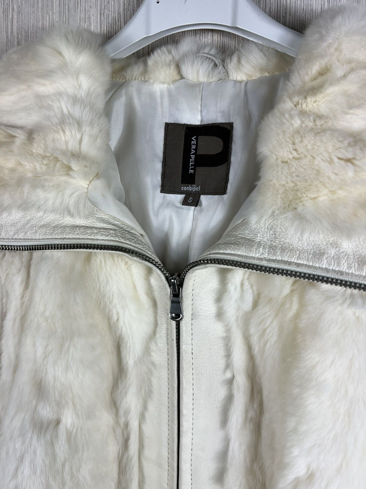 Vintage Vintage Conbipel y2k fur leather belt cropped jacket retro Size S / US 4 / IT 40 - 6 Thumbnail