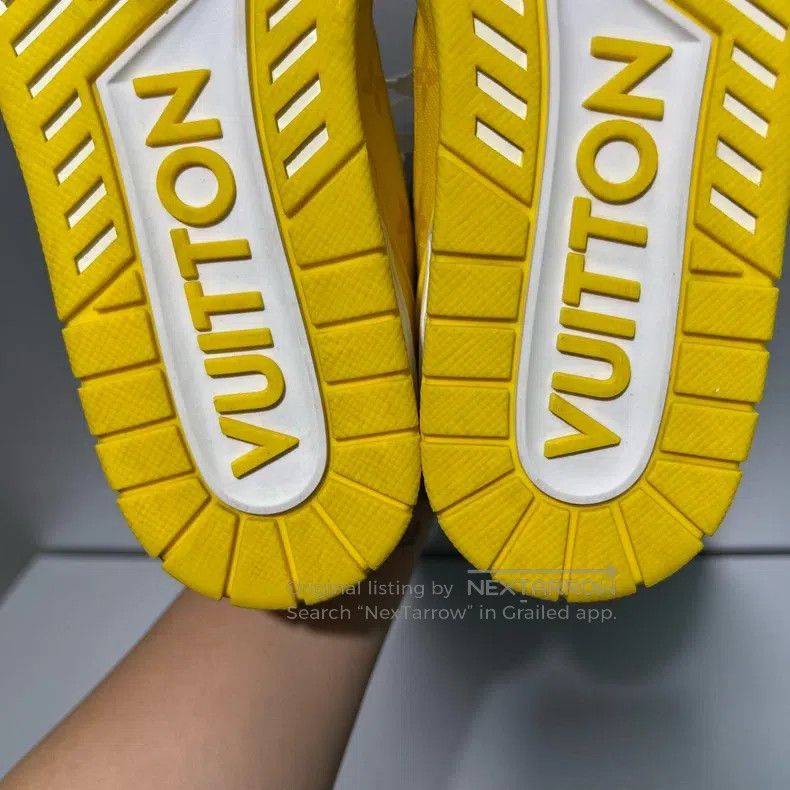 Louis Vuitton Louis Vuitton Trainer white and yellow embossed board shoe Size US 8.5 / EU 41-42 - 9 Thumbnail