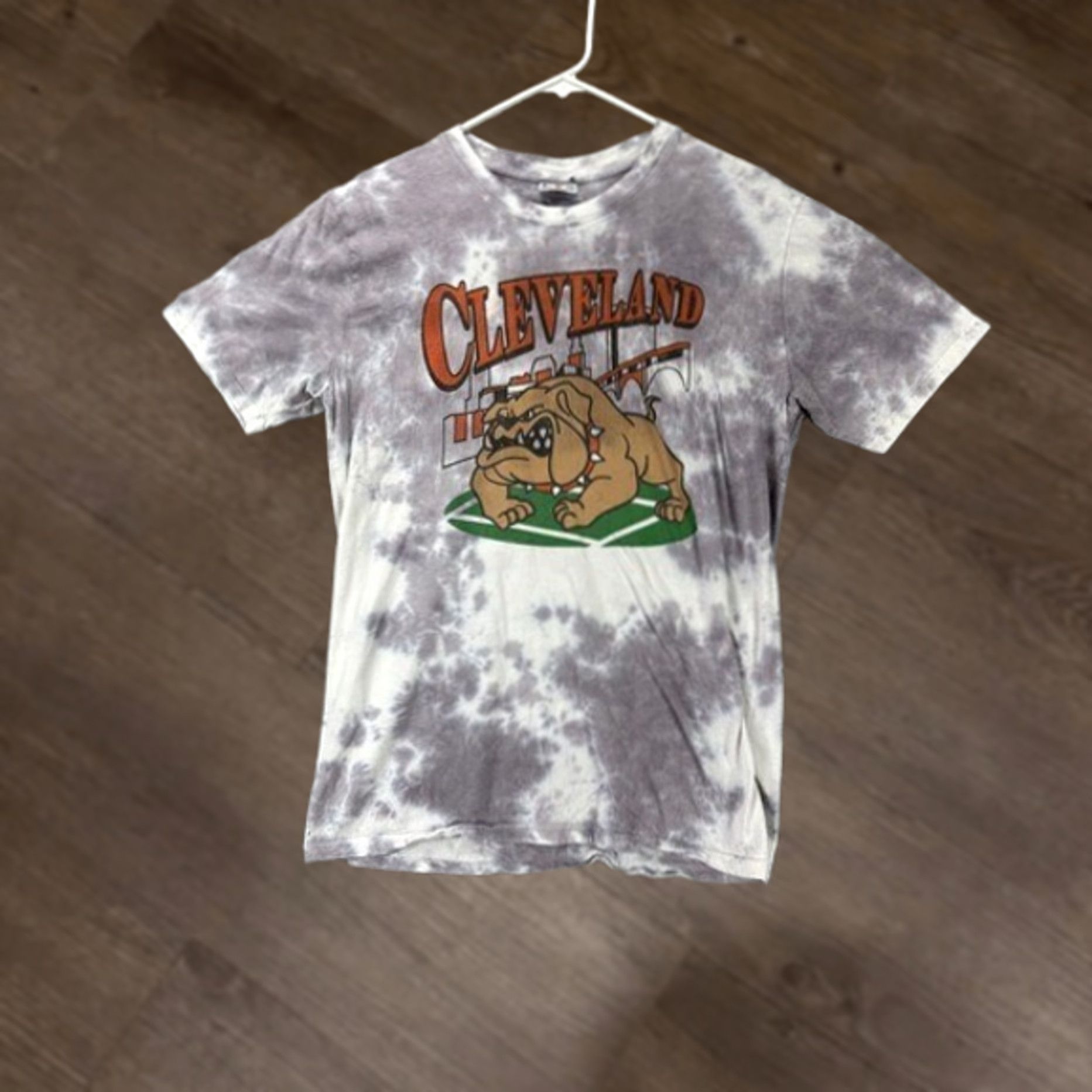 Vintage Where Im From Shirt Mens Medium Purple Tie Dye Cleveland Brown Tee T-Shirt Crew Neck Short Sleeve Size US M / EU 48-50 / 2 - 1 Thumbnail