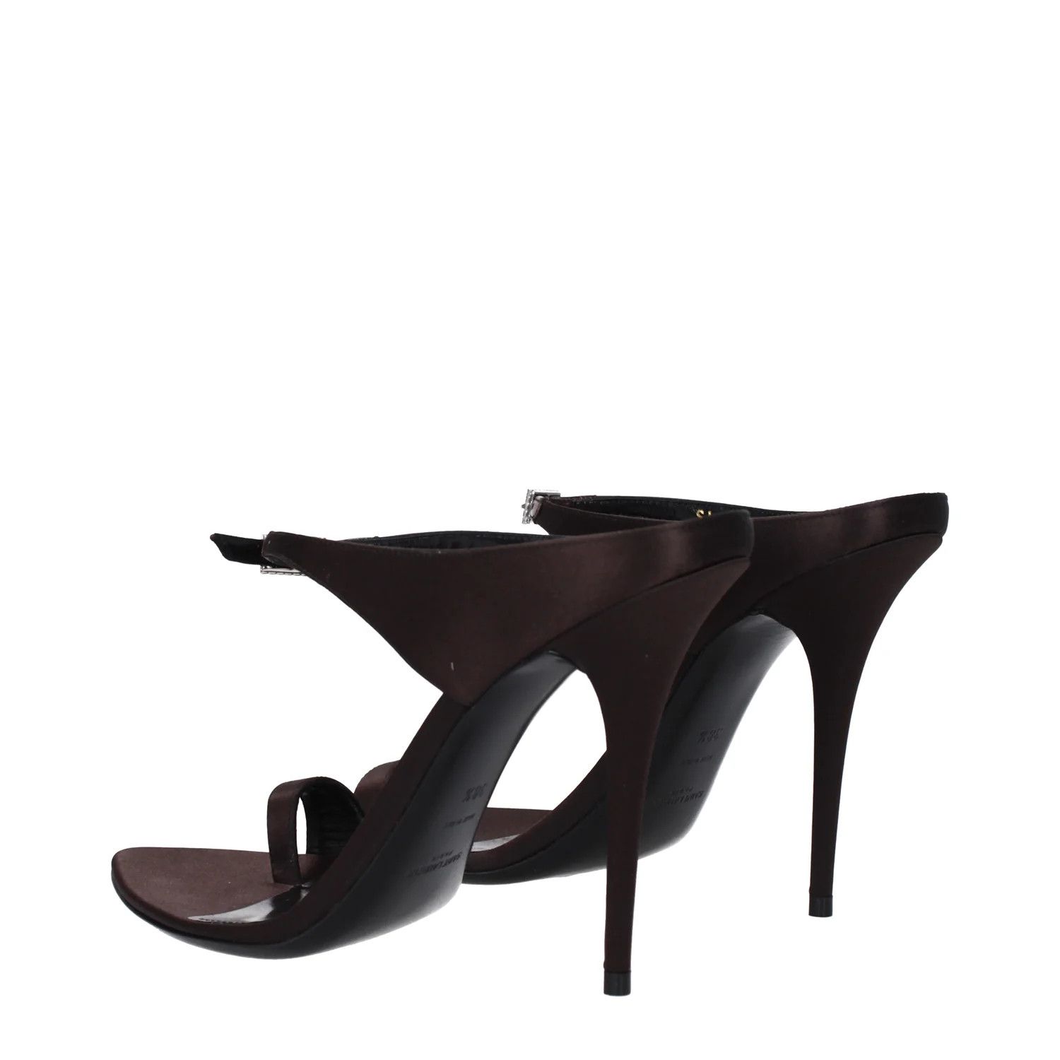 Saint Laurent Paris ob1o1e1124 Satin Flip Flops in Brown Size US 8.5 / IT 38.5 - 4 Thumbnail