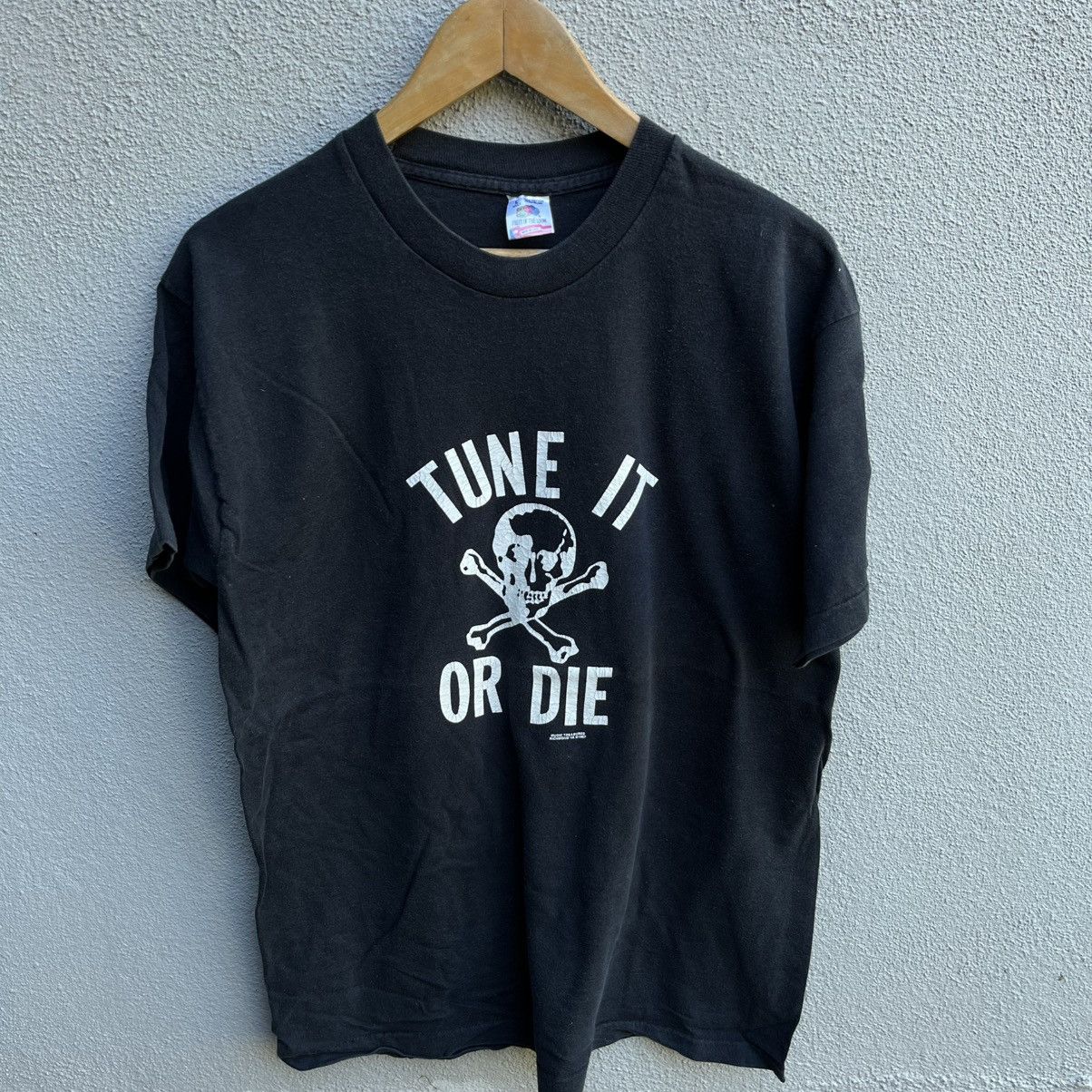 Vintage Vintage 90s TUNE IT OR DIE tee rock metal Size US L / EU 52-54 / 3 - 2 Thumbnail