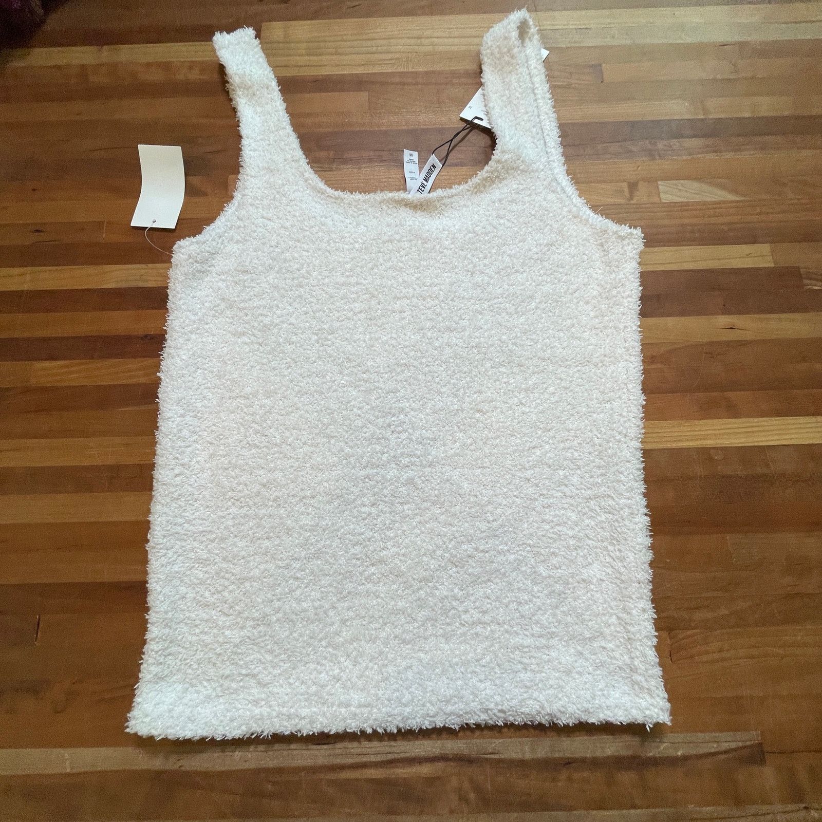 Steve Madden Steve Madden Women's Chenille Sleep Tank Top white Medium Size M / US 6-8 / IT 42-44 - 2 Thumbnail