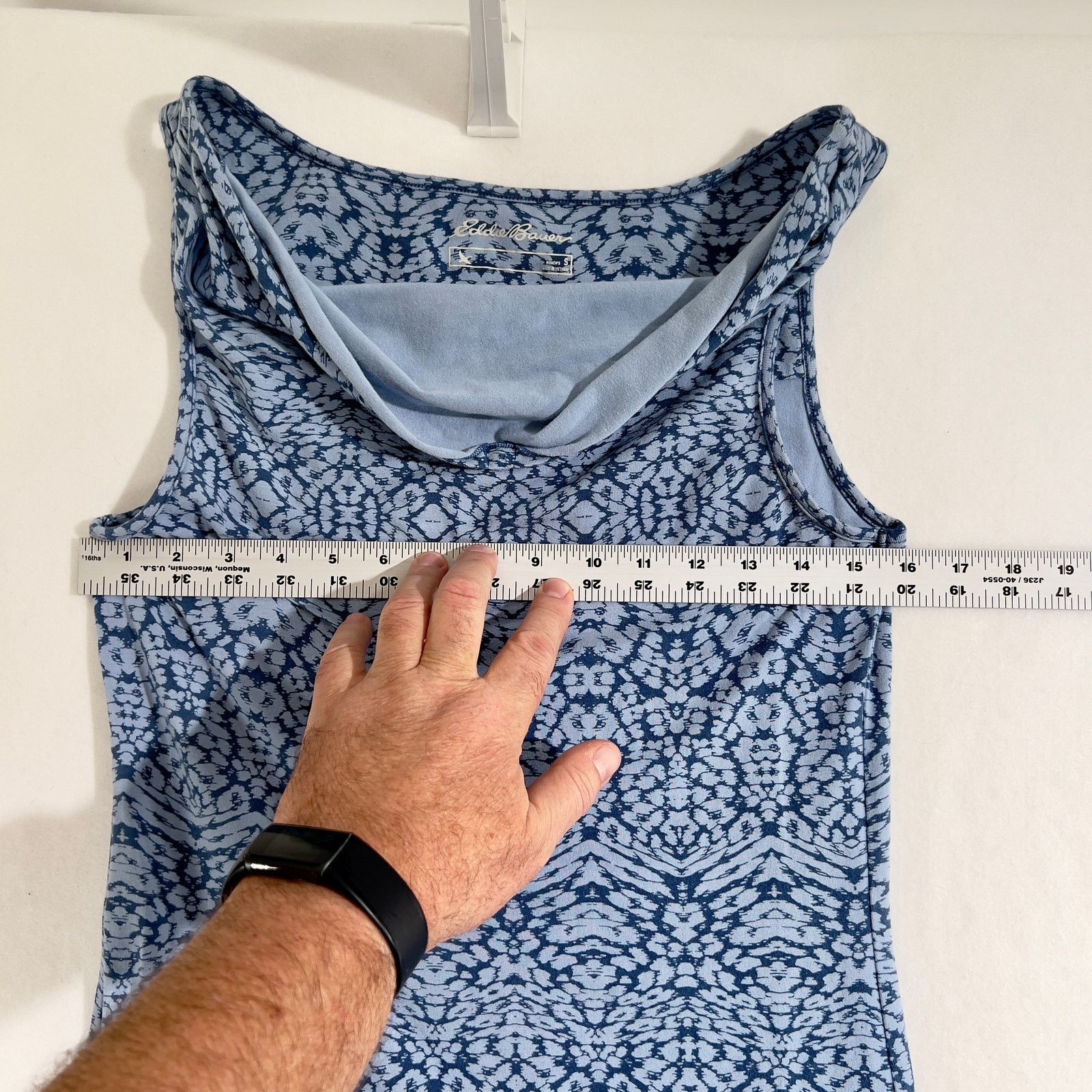 Eddie Bauer Eddie Bauer Sleeveless Sun Dress Woman Sm. Blue Batik Boho Size S / US 4 / IT 40 - 6 Thumbnail