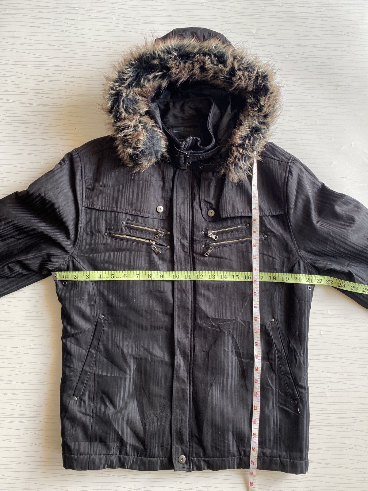 14th Addiction JAPANESE BRAND BAREFOOT FUR JACKET MULTI ZIPPER GHOTIC PUNK Size US L / EU 52-54 / 3 - 13 Thumbnail