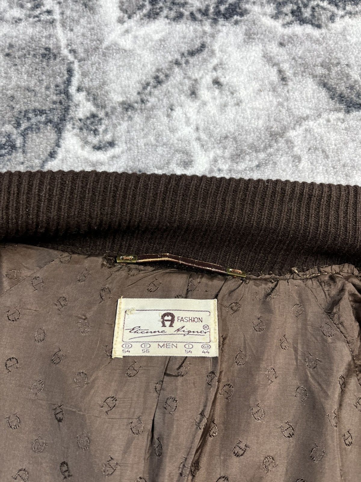 Leather Vintage Leather Bomber Jacket / Brown / Ribbed Trim / Men’s Size US L / EU 52-54 / 3 - 11 Thumbnail