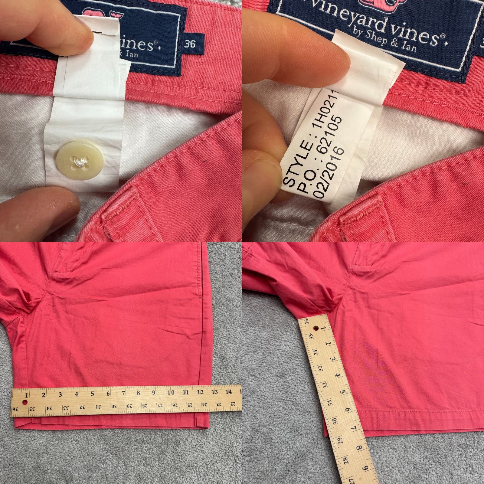 Vineyard Vines Vineyard Vines Pink Cotton Twill Chino Shorts Mens 36 Flat Front Casual Preppy Size US 36 / EU 52 - 8 Thumbnail