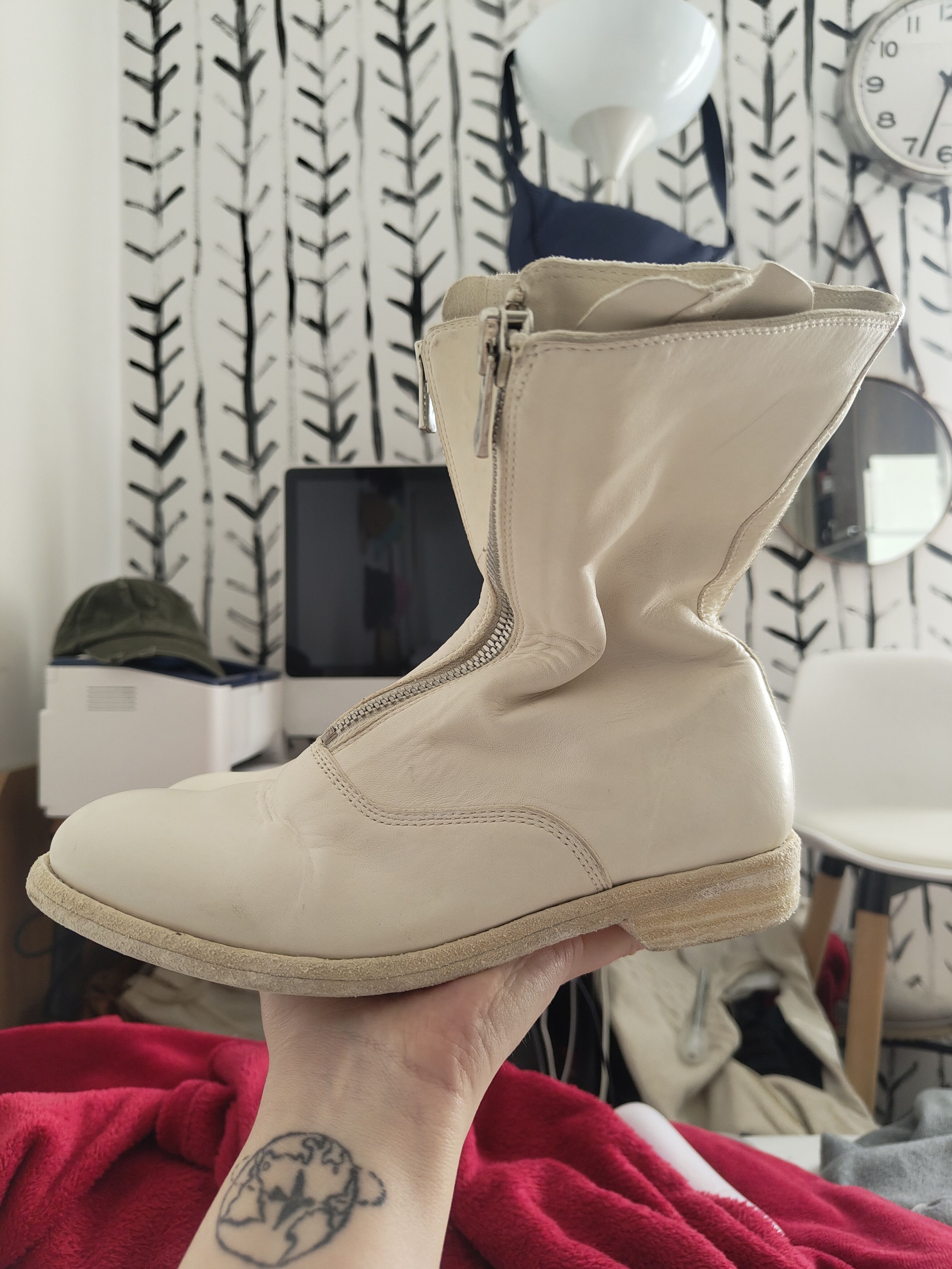 Guidi Guidi 310 ecru front ZIP boots Size US 7 / IT 37 - 18 Thumbnail