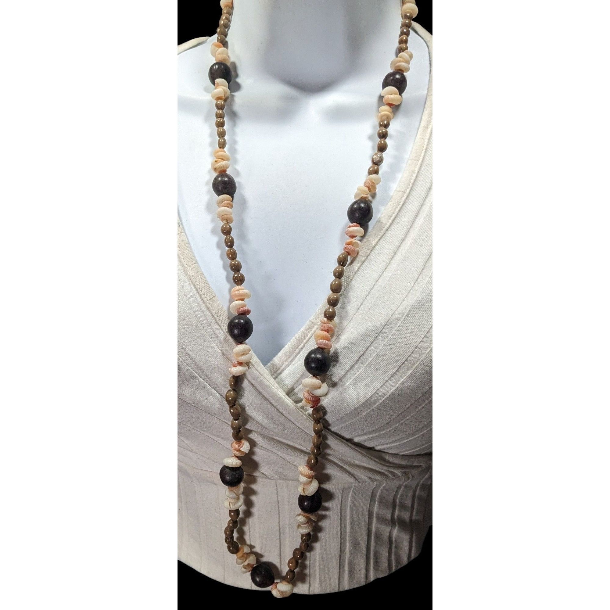 Other Summery Beach Themed Seed And Shell Beaded Necklace Size ONE SIZE - 5 Thumbnail
