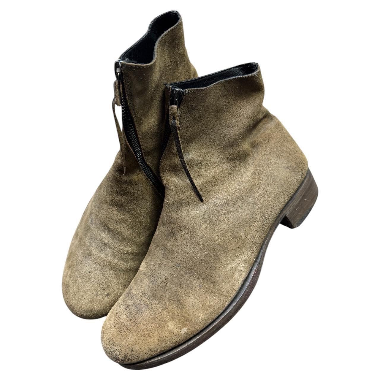 Ma+ Ma+ brown suede boots with spiral zip and plus on sole Size US 9 / EU 42 - 1 Thumbnail
