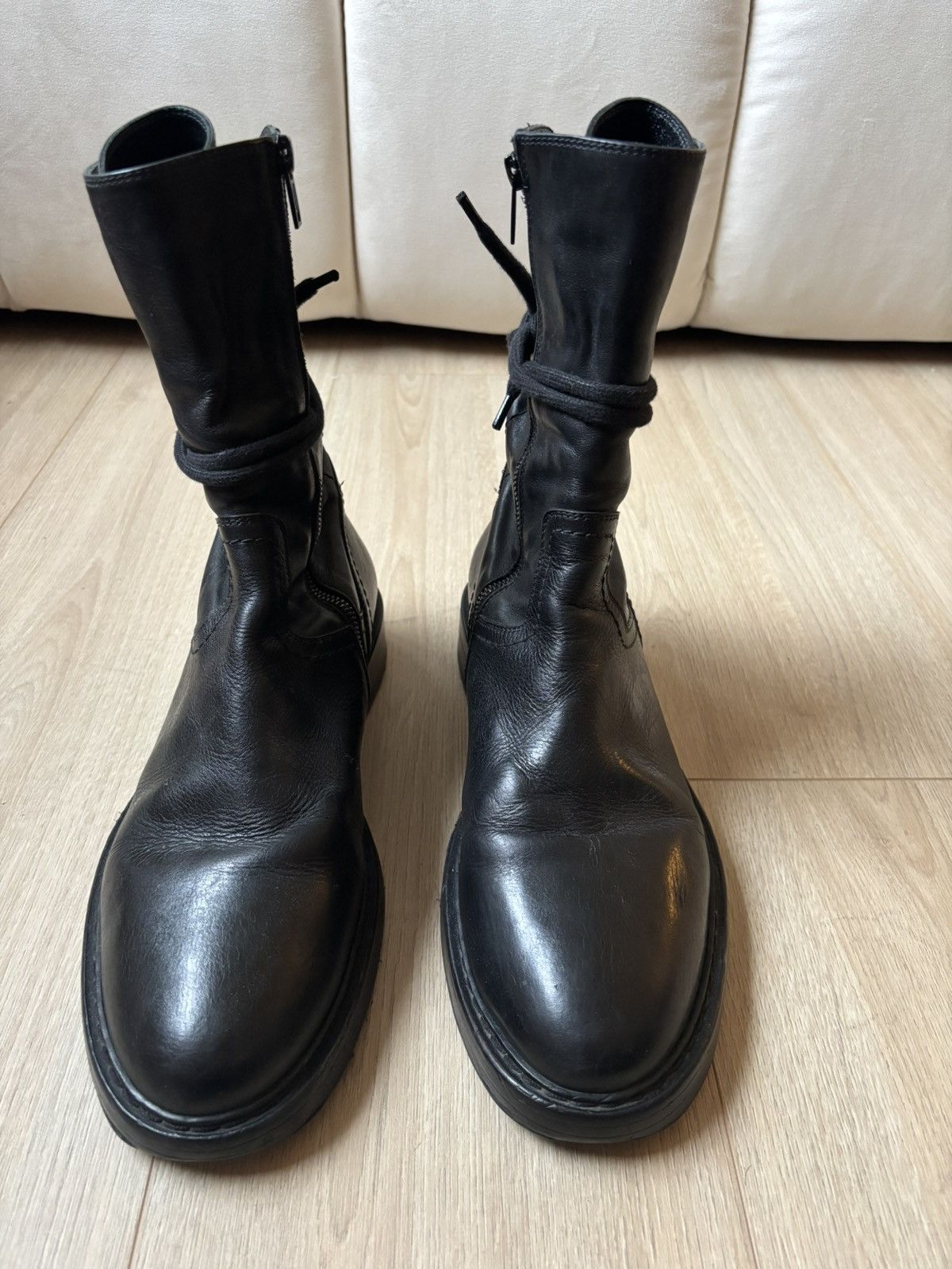 Ann Demeulemeester Ann Demeulemeester FW2011 Vitello Olio Boots Size US 10 / EU 43 - 2 Thumbnail