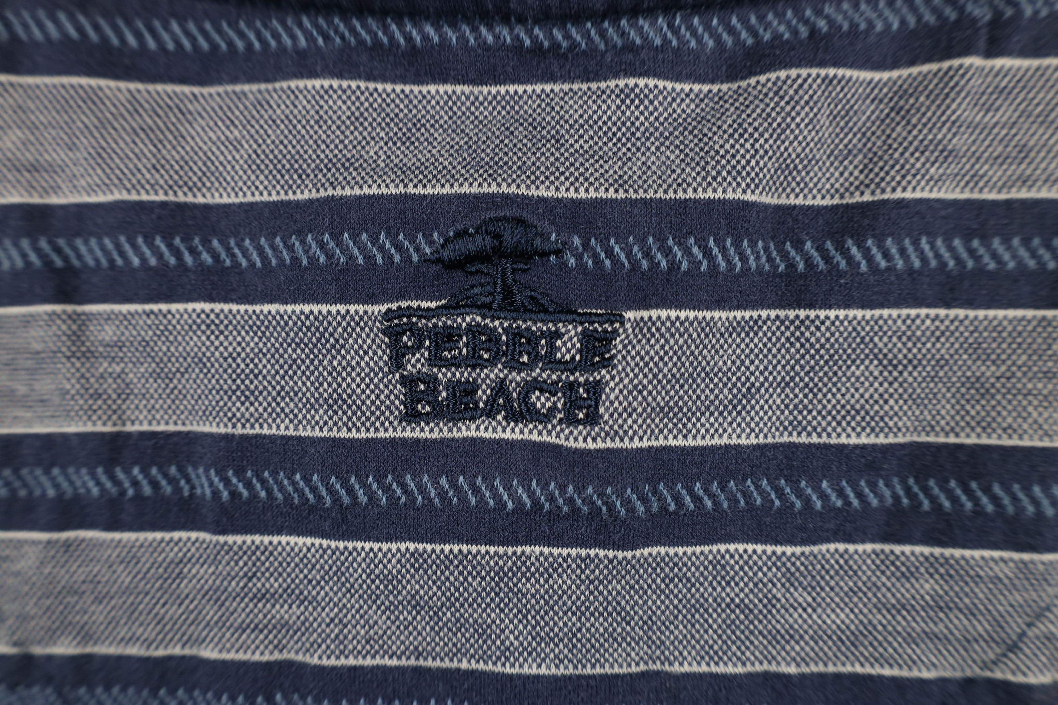 Vintage Vintage 90s Pebble Beach Block Collared Golf Polo Shirt Size US L / EU 52-54 / 3 - 9 Thumbnail