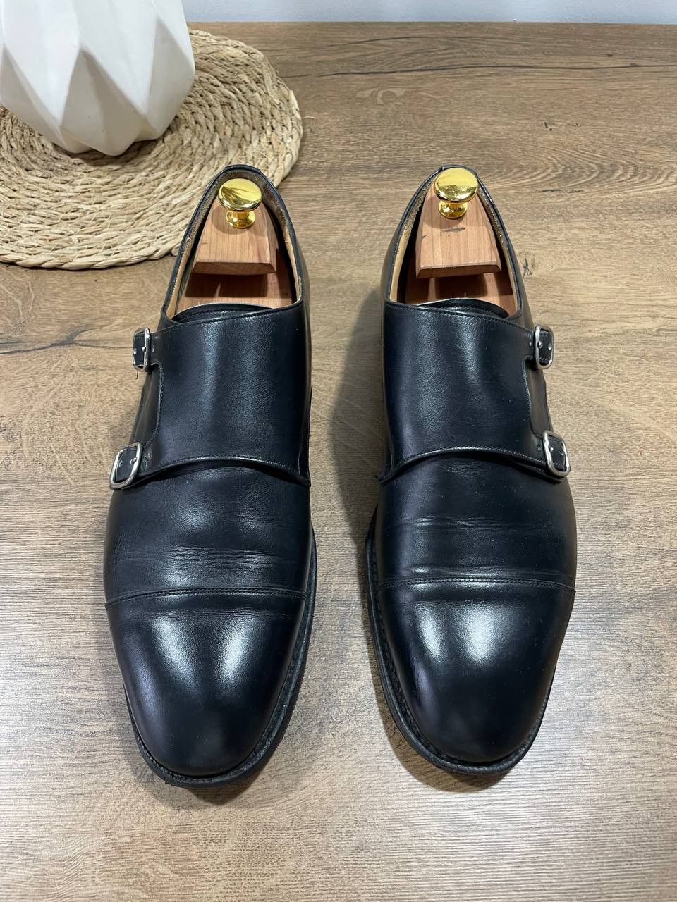 Church's Church's Black Double Monkstrap Brogues mens Size US 10.5 / EU 43-44 - 2 Thumbnail