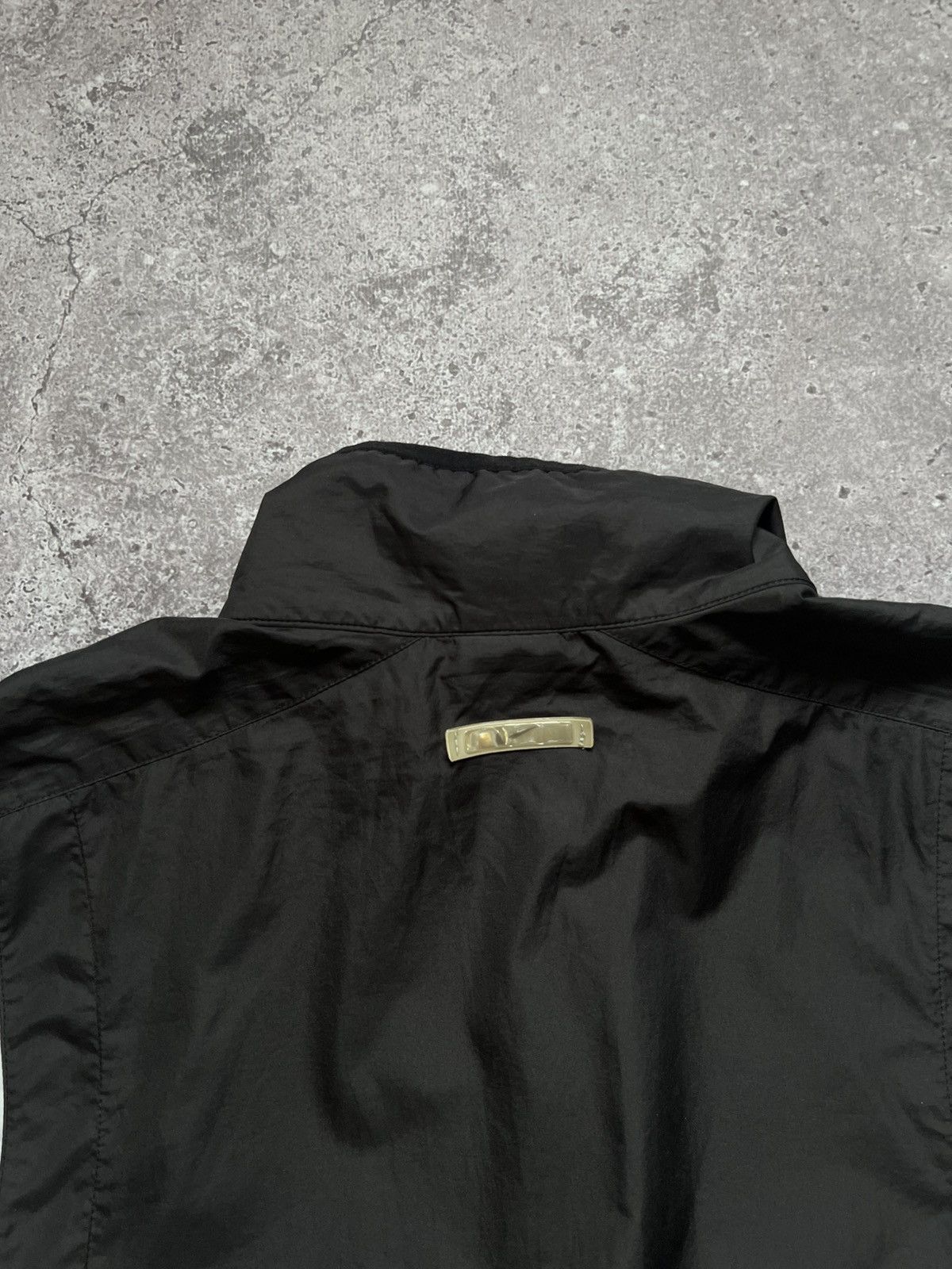 Nike × Vintage Vintage Nike 90s Nylon Track Jacket Black Size US XL / EU 56 / 4 - 12 Thumbnail