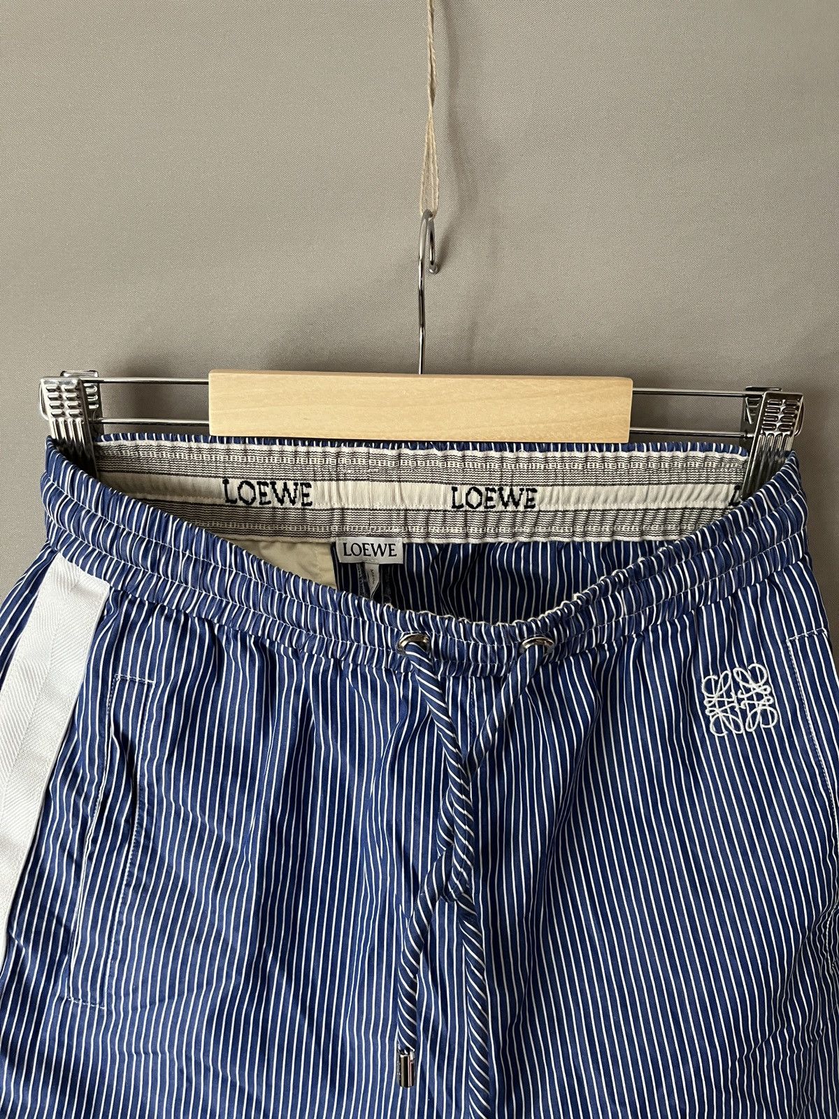Loewe LOEWE Blue White Striped Shorts Size 25" / US 0 / IT 36 - 7 Thumbnail