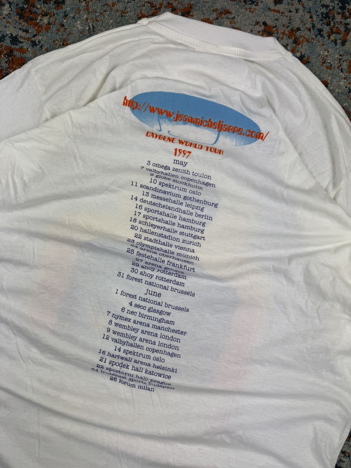 Band Tees × Vintage Vintage 1997 Jean Michel Jarre oxygene World tour tee Size US XL / EU 56 / 4 - 6 Thumbnail