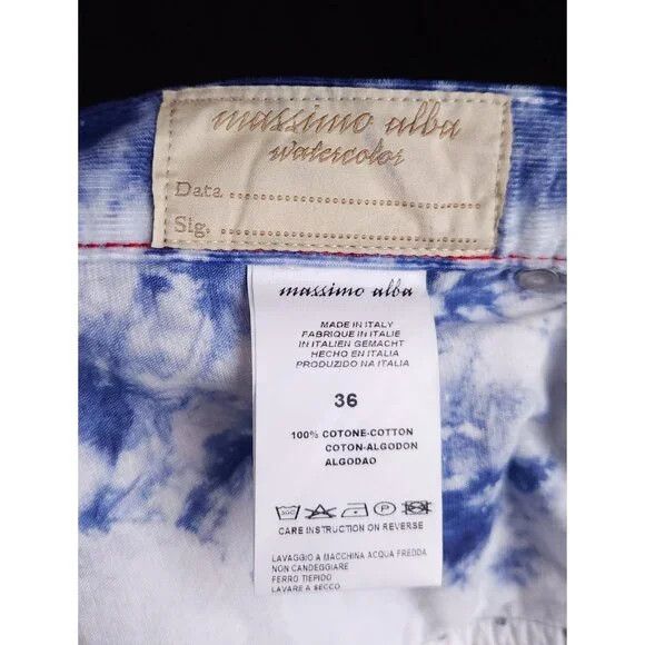 Massimo Alba Massimo Alba Slim-Fit Tie-Dyed Cotton-Corduroy Shorts Size M Size US 36 / EU 52 - 14 Thumbnail