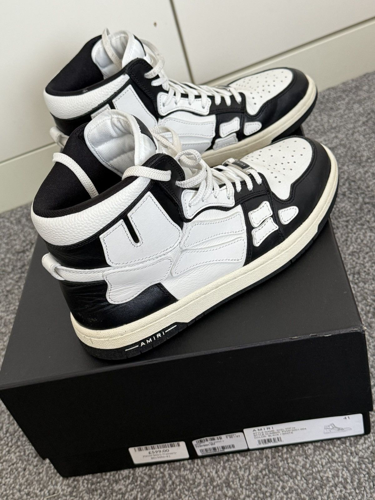 超人気★【AMIRI】MA Court High Amiri M.A. Warp Court high-top sneakers Amiri