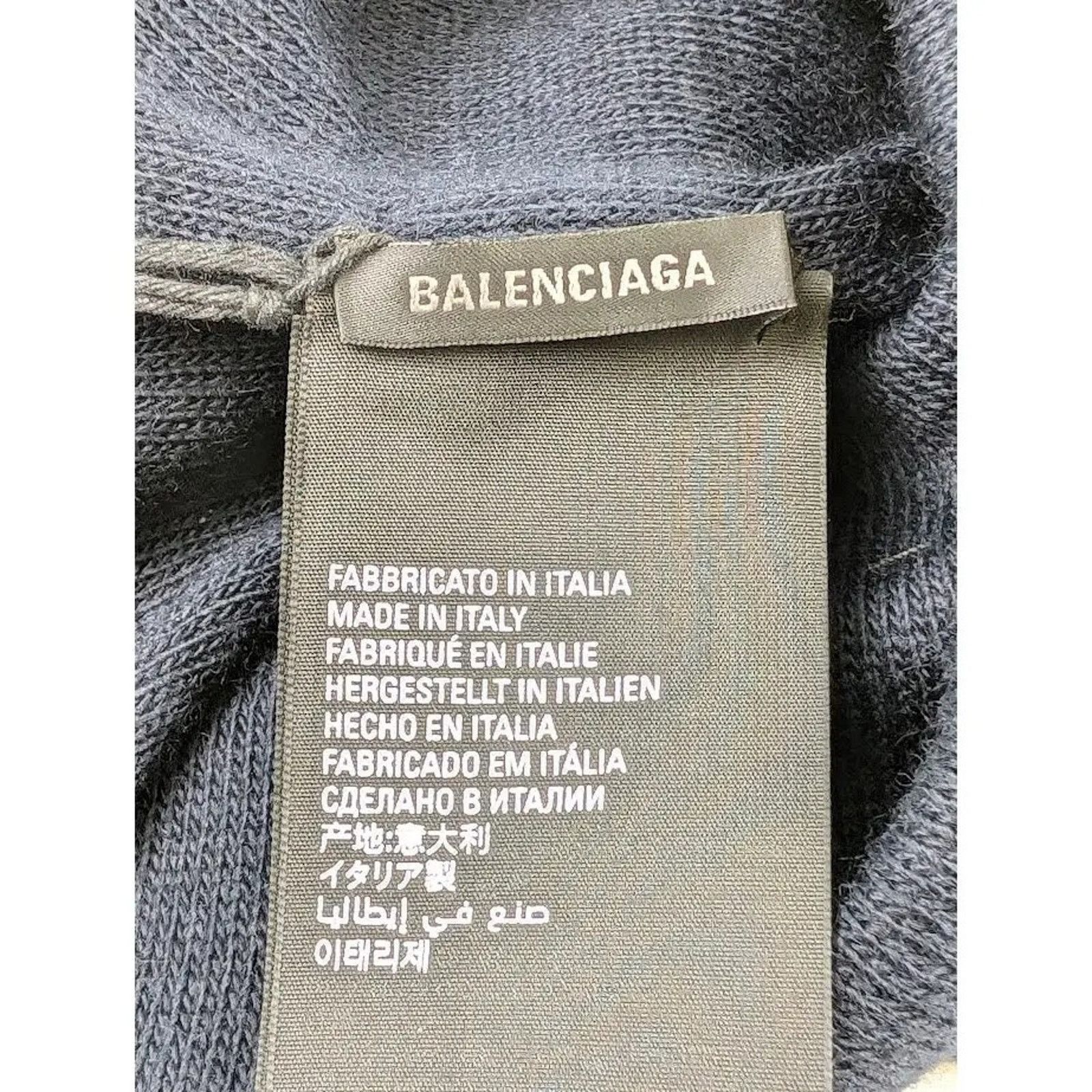 Balenciaga o1rshd1 Q:6 / Size: 1 / Sports Icon Beanie Hat / Cap in Navy Size ONE SIZE - 5 Thumbnail