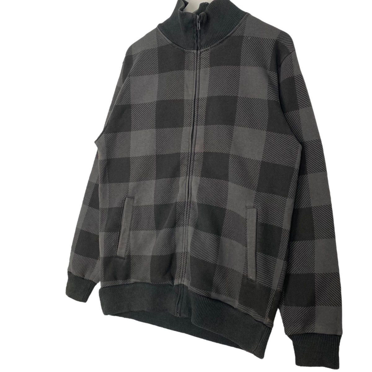 Vintage Vintage Woolrich Full Zip Sweatshirt Heavy Cotton Checked Size US M / EU 48-50 / 2 - 2 Thumbnail