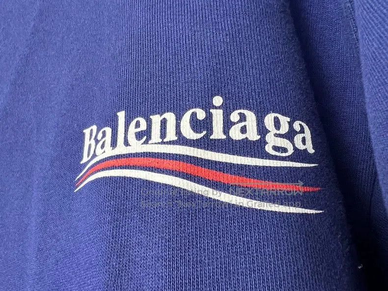 Balenciaga Balenciaga Blue Wave Logo Sweatshirt. Size US S / EU 44-46 / 1 - 3 Thumbnail