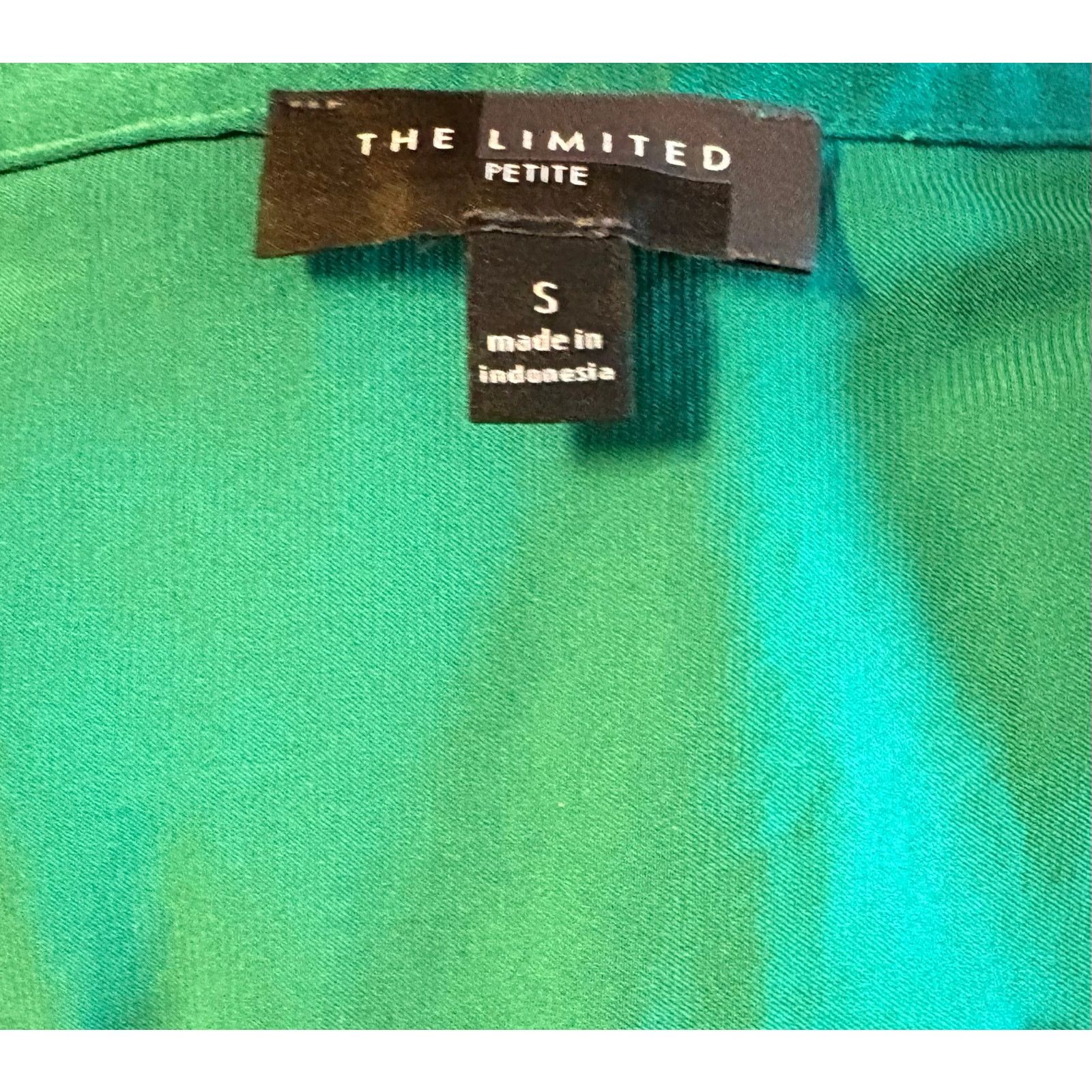 Oakton Limited The Limited Emerald Green Buttoned Down Blouse S Petite Size S / US 4 / IT 40 - 7 Thumbnail
