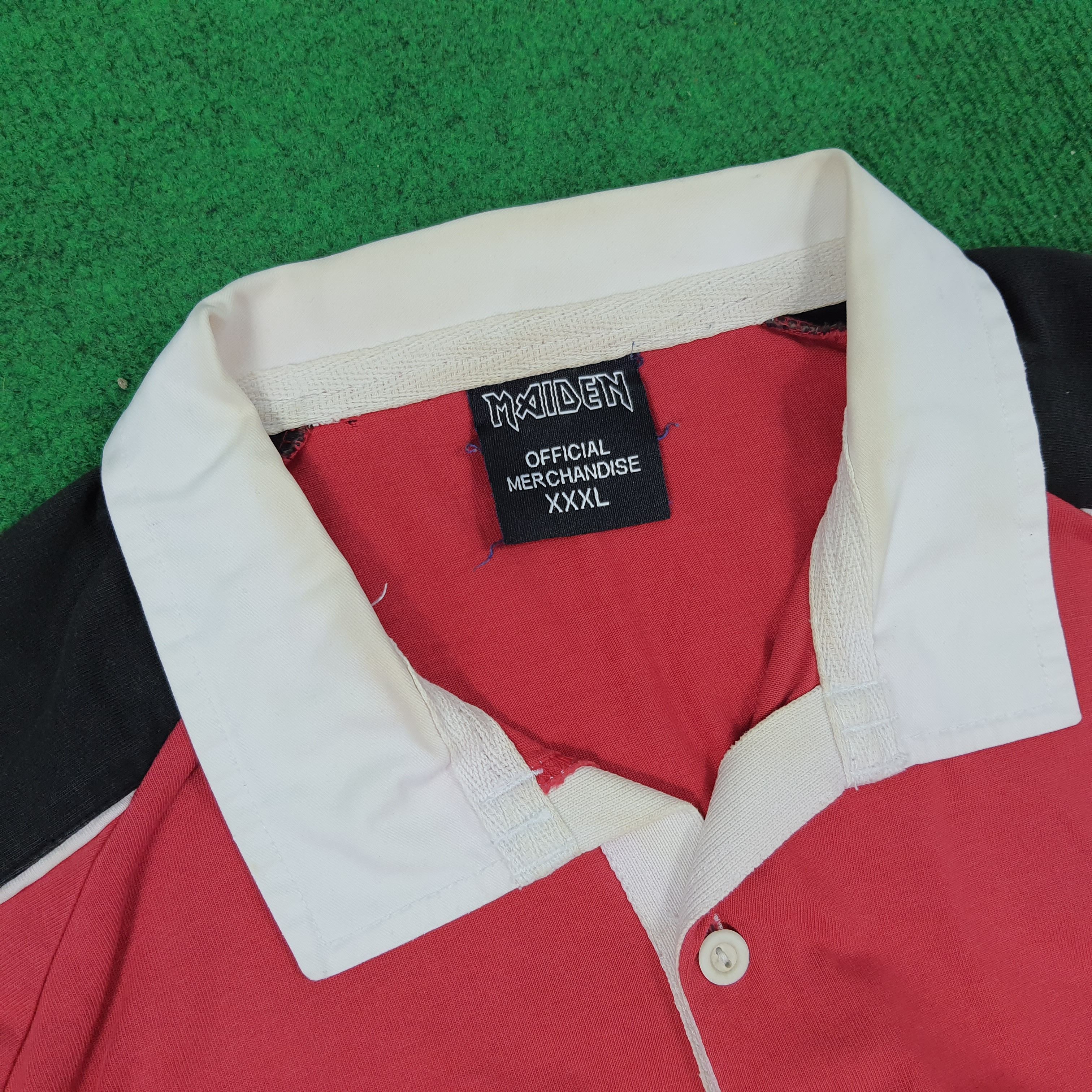 Band Tees × Vintage Vintage Iron Maiden Tour Official Merchandise Polo Shirt Size US XXL / EU 58 / 5 - 6 Thumbnail