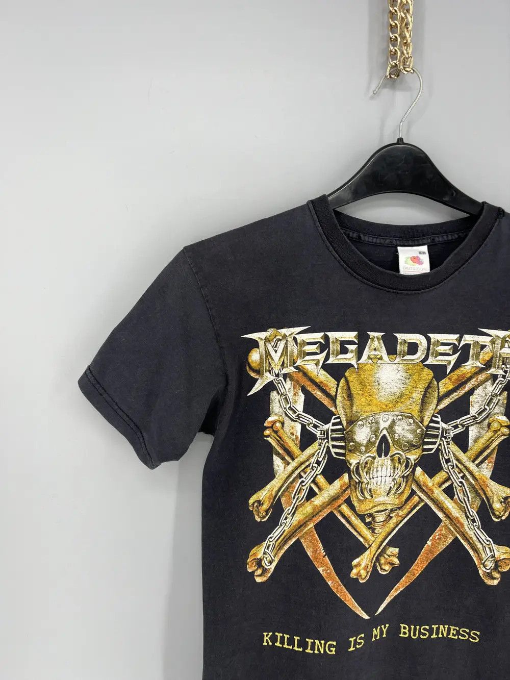 Band Tees Vintage Y2K MEGADETH Band Rock Tee Horror Skull Screamer 90s Size US S / EU 44-46 / 1 - 5 Thumbnail