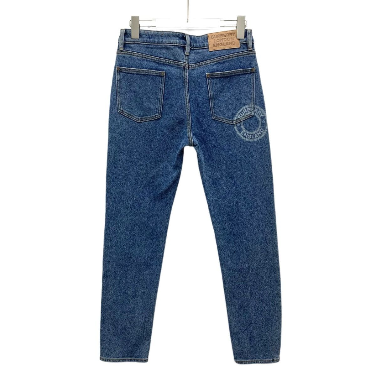Burberry Burberry Navy Blue Cotton Denim Casual Pants K26WX Size 27" / US 4 / IT 40 - 2 Thumbnail
