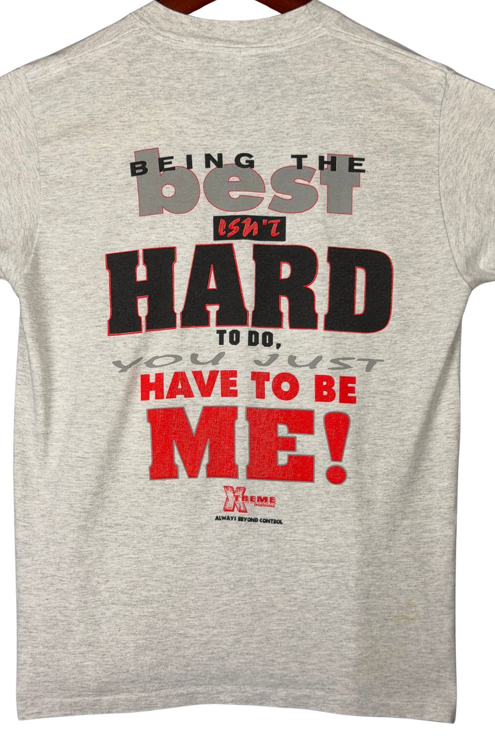 Vintage 90s Xtreme Sportswear “You Just Have To Be Me” Tee Size US XL / EU 56 / 4 - 11 Thumbnail