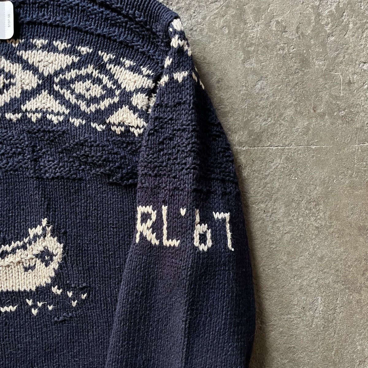 Polo Ralph Lauren × Vintage Polo Ralph Lauren sportsman “canoe man” knit sweater Size US XL / EU 56 / 4 - 4 Thumbnail