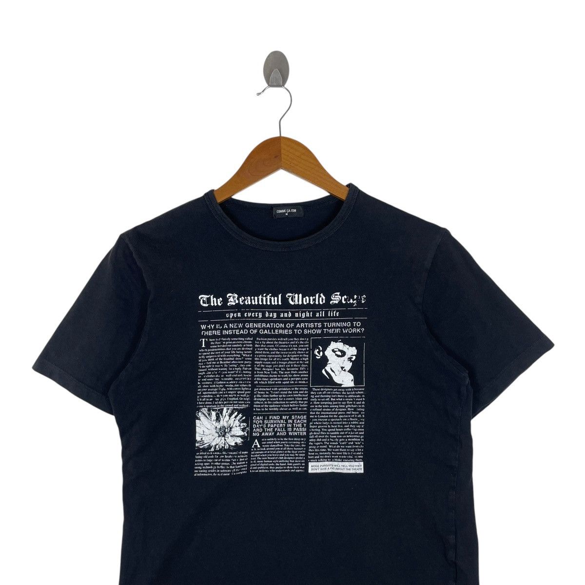 Japanese Brand Comme Ca Ism Japan Poem Art Work Tee Shirt Size US M / EU 48-50 / 2 - 2 Thumbnail
