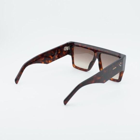 Celine Celine CL40092I 52F Sunglasses Havana Square Frame, Brown Size ONE SIZE - 9 Thumbnail