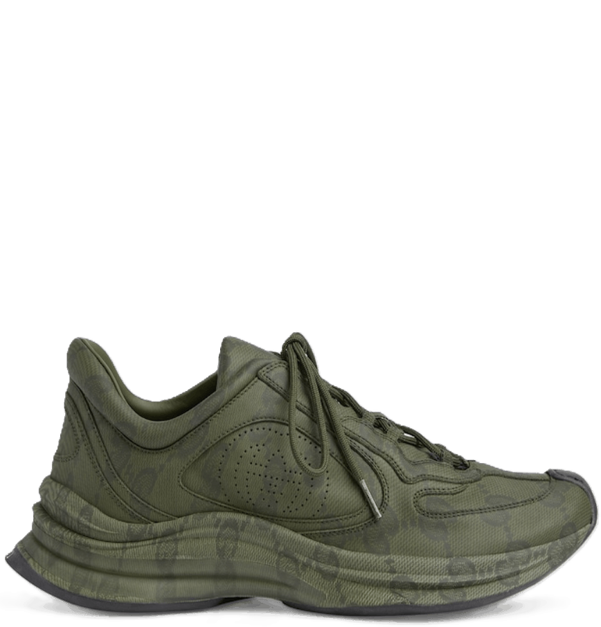 Gucci o1mt1gz0225 GG Run Sneakers in Green Size US 6 / EU 39 - 1 Thumbnail