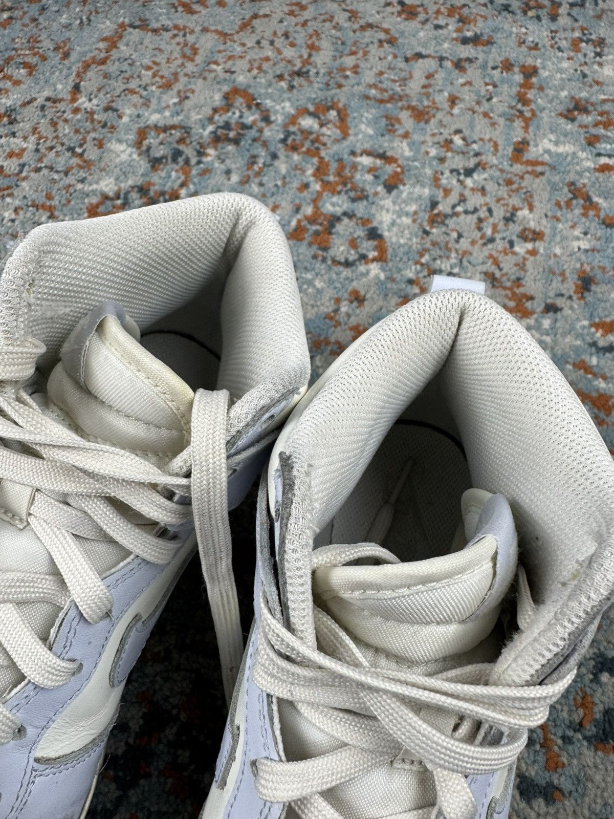 Nike × Vintage Nike dunk high football grey high top sneakers Size US 8 / IT 38 - 17 Thumbnail