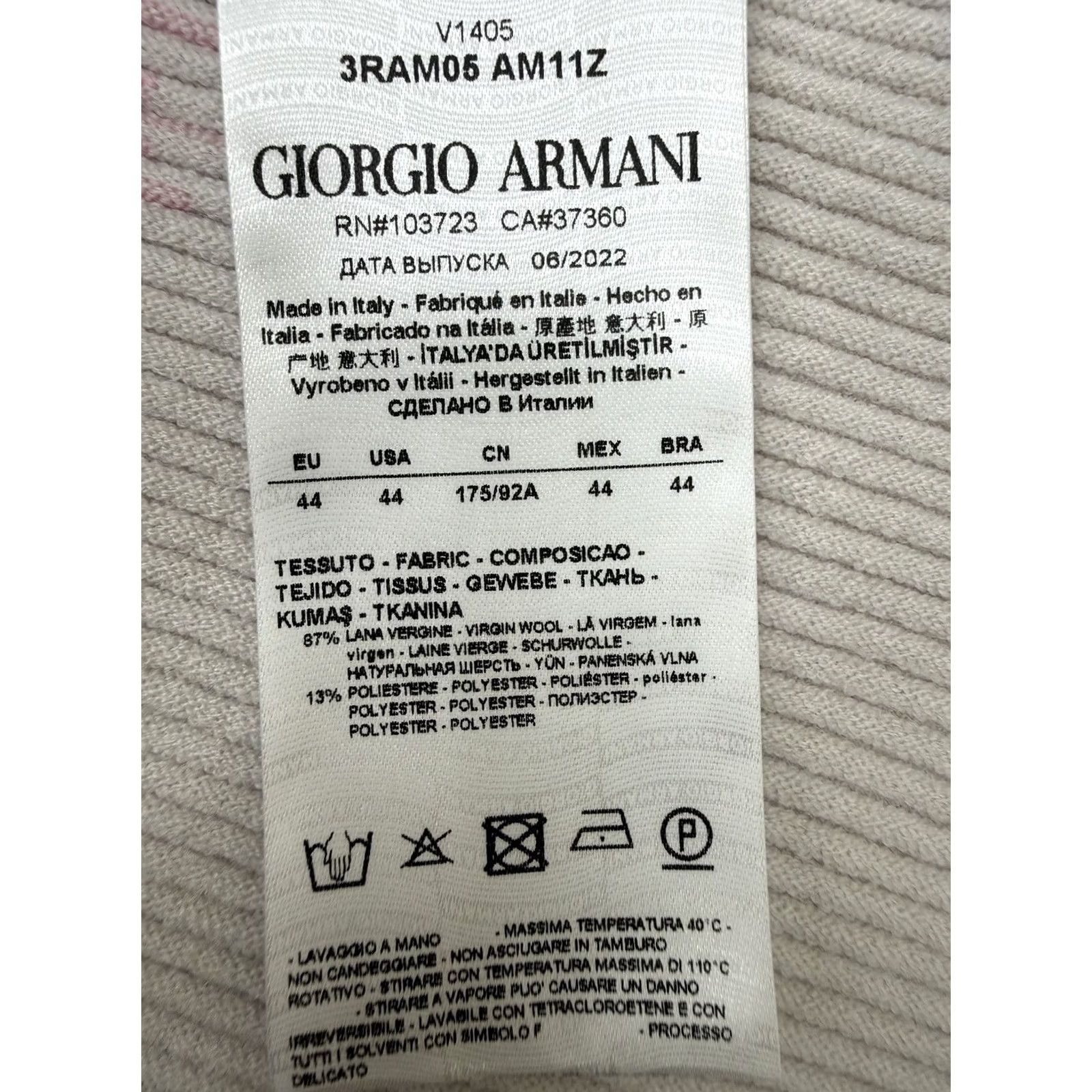 Giorgio Armani Giorgio Armani Women's Multi-color Block Turtleneck Sweater 44 BNWT Size M / US 6-8 / IT 42-44 - 3 Thumbnail