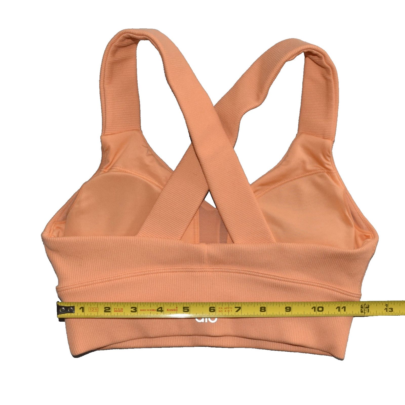 Alo ALO YOGA Orange Emulate Cross Back Sports Bra Size Size XS Size ONE SIZE - 6 Thumbnail