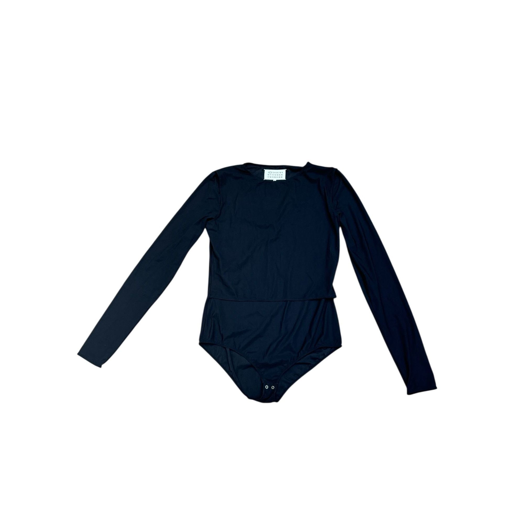 Maison Margiela 2016 Black 4-Stitches Convertible Bodysuit Size L / US 10 / IT 46 - 1 Thumbnail