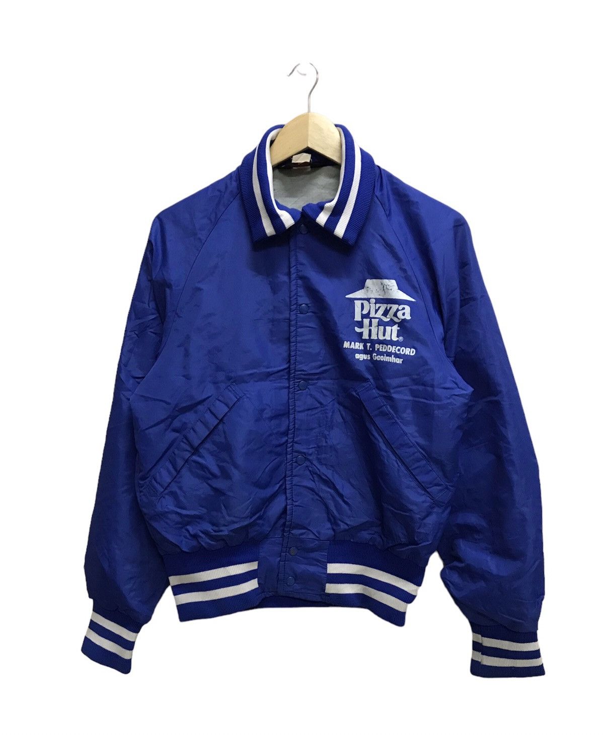 Dunbrooke Vintage Pla Jac Dunbrooke PIzza Hut Bomber Jacket Snap buton Size US S / EU 44-46 / 1 - 2 Thumbnail
