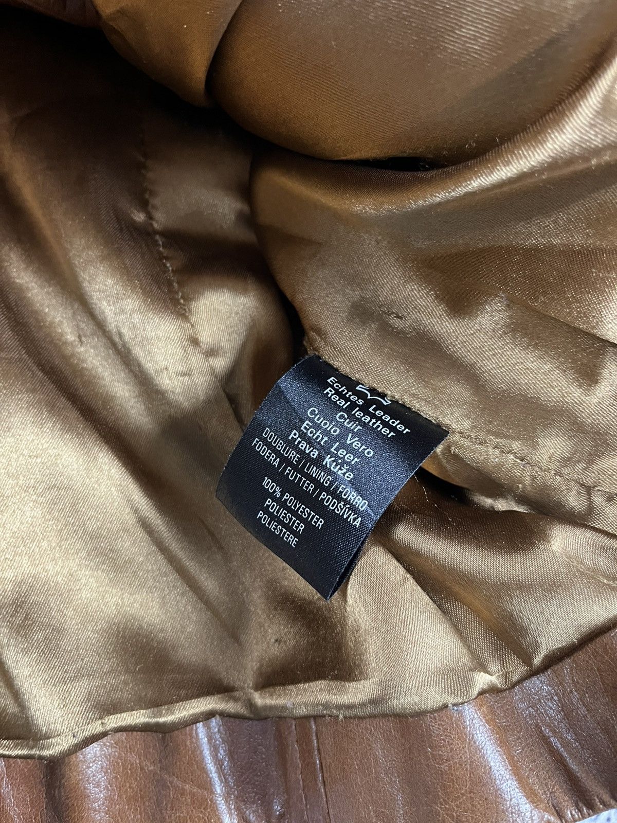 Leather Vintage Y2K Leather jacket avant garde aviator coat XL Size XL / US 12-14 / IT 48-50 - 9 Thumbnail