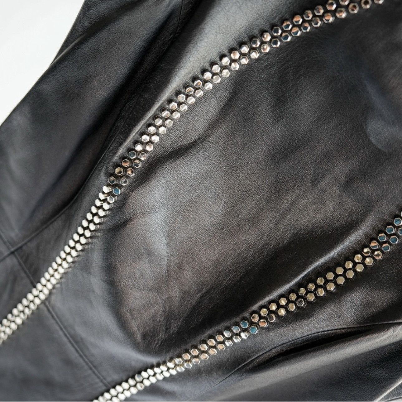 Philipp Plein Phillip Plein Couture Full Grain Leather Studded Mini Dress Size M / US 6-8 / IT 42-44 - 7 Thumbnail