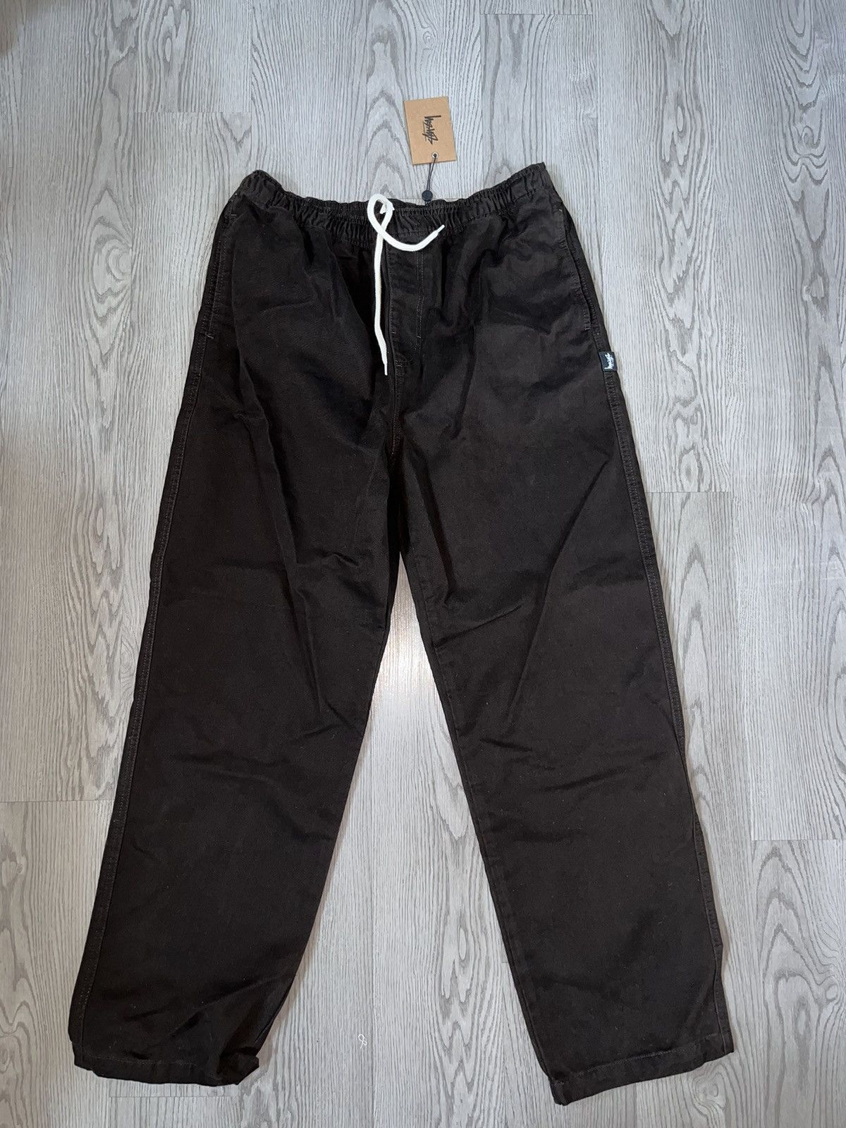 image of Stussy Brushed Beach Pants Espresso XL in Brown, Men's (Size 38)