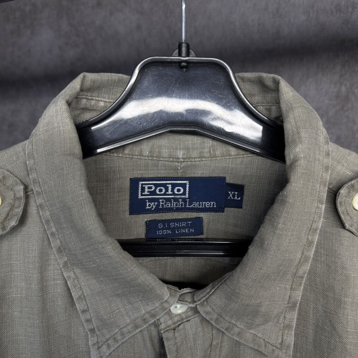 Polo Ralph Lauren × Ralph Lauren × Vintage Crazy Vintage Polo Ralph Lauren linen shirt 90s Size US XL / EU 56 / 4 - 3 Thumbnail
