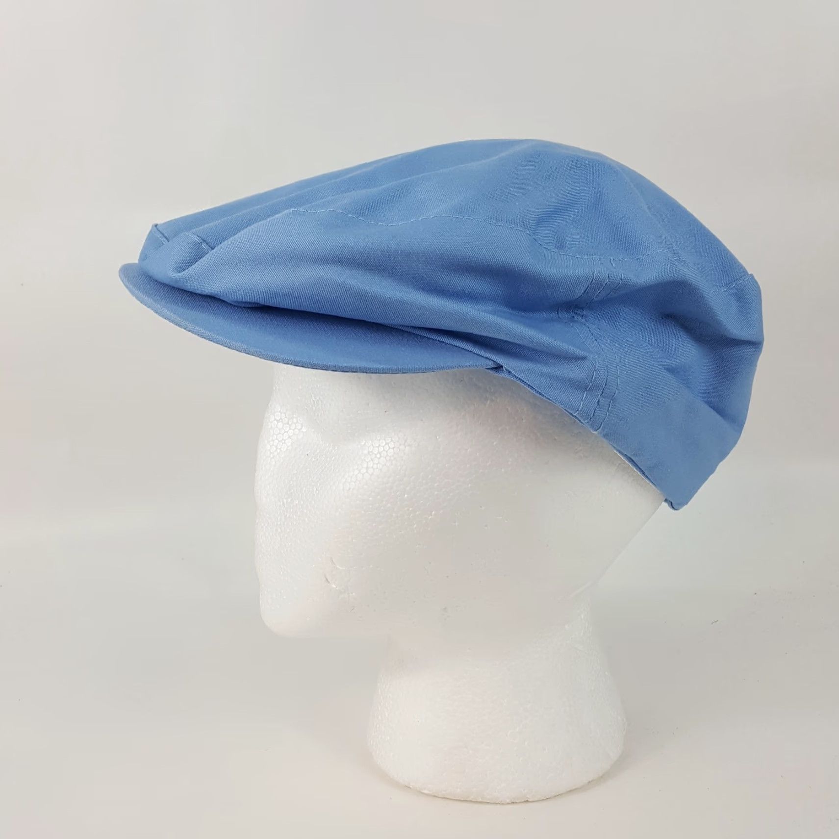 Vintage Vintage 80s Blue Preppy Cabbie Golf Hat Newsboy Gatsby Cap Men One Size Adjustable Newsboy Cap Size ONE SIZE - 3 Thumbnail